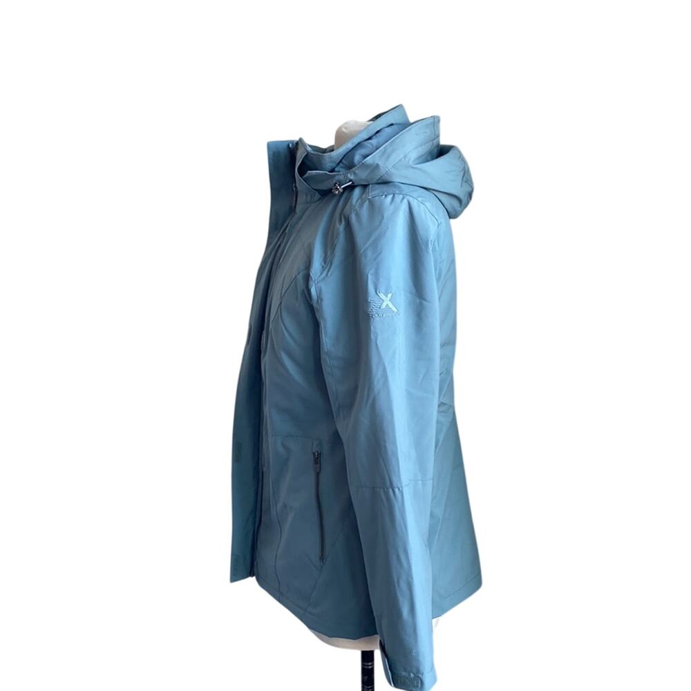 💎 ZEROXPOSUR Coat Women's Size Small Blue Wind Resistant - Picture 5 of 9